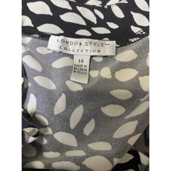 London Style Collection Ruffle Accent Sleeveless Women's Dress Size 14 - Picture 5 of 9